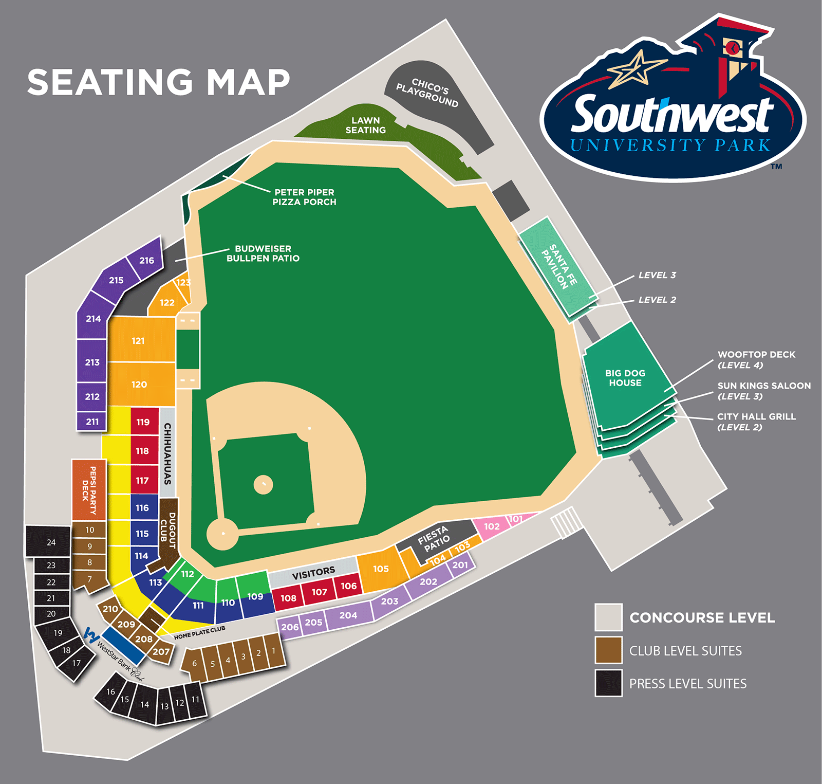 Chihuahua Baseball Seating Chart