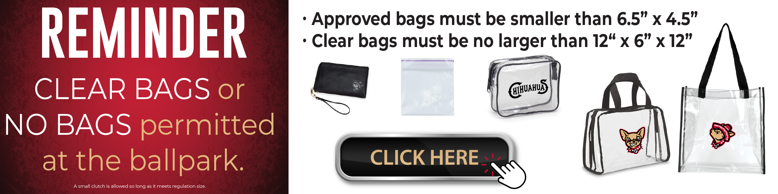 Clear Bag Policy - El Paso Locomotive FC